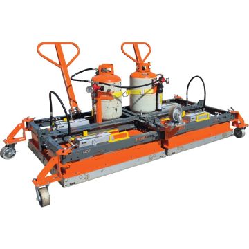 Mini Infrared Asphalt Heater with dual propane tanks for asphalt patching (tank not included)