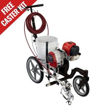 Titan PowrLiner 850 Line Striping Machine – Compact, lightweight airless paint sprayer for parking lots, driveways, and athletic fields with FREE Front Caster Kit