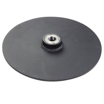 Rear wheel assembly with bearings for melter applicator V2, close-up