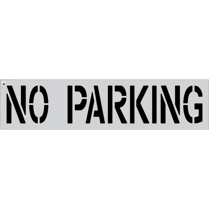 NO PARKING Stencil - Parking Lot Stencils - Industrial Stencils