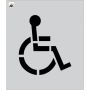 12 Inch Handicap Stencil - Parking stencil'