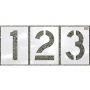 Heavy Duty Stencil 10 Piece Number Kit 12" (0-9)'