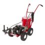Side view of Newstripe 4250 Airless Line Striping Machine showing engine, frame, and paint bucket

'