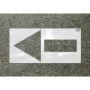 Heavy Duty Commercial Straight Arrow Stencil'
