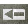 Heavy Duty Commercial Straight Arrow Stencil'