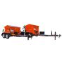 2-ton and 4-ton Asphalt Hot Box Reclaimers on trailer, showing high-capacity recycling system

'