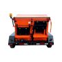 Rear view of Asphalt Hot Box Reclaimer with dual unloading doors open

'