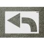Heavy Duty Commercial Curved Arrow Stencil '