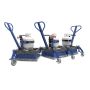 Three RynoWorx R2 Modular Infrared Asphalt Heaters connected together for expanded surface coverage'