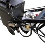Easy-to-reach propane-fired torch for cleaning out cracks and loosening hardened crack sealer.'