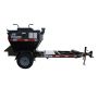 Falcon 2-Ton Asphalt Hot Box Trailer with diesel burner – side view showing hopper and frame'