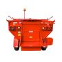 Rear view of Falcon 2-Ton Asphalt Hot Box Trailer with diesel burner for reheating and keeping asphalt mix hot'