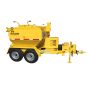 Falcon 2-Ton Asphalt Recycler Hot Box Trailer with diesel heating system – dual axle yellow unit'