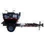 Falcon 2-ton asphalt hot box trailer base model with diesel burner, side view without optional add-ons
'