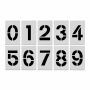 Heavy Duty Stencil 10 Piece Number Kit 12