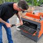 HotBlox 1000 used to heat asphalt chunks'