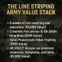 Line Striping Cohort value stack, 8 weeks coaching, AK DASH King Boss access, Sales Powerstack training, AK Vault resources'