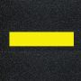 Yellow preformed thermoplastic road marking line for wide traffic lane or curb applications, 8 inches by 3 feet'