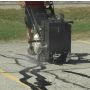 Filling cracks at walking speed'