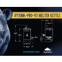 RY10MK Pro Portable 10 Gallon Kettle - Dimensions'