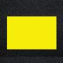 Yellow preformed thermoplastic road marking line for bold traffic lane and crosswalk markings, 24 inches by 3 feet'