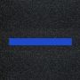 Blue preformed thermoplastic road marking line for ADA or accessible parking zones, 4 inches by 3 feet.'