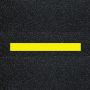 Yellow preformed thermoplastic road marking line for traffic lanes or curbs, 4 inches by 3 feet.'