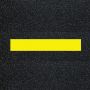 Yellow preformed thermoplastic road marking line for high-visibility traffic lanes and curbs, 6 inches by 3 feet'