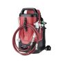Titan Impact X 120 18V backpack sprayer with hose wrapped for storage'