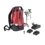 Titan Impact X 120 18V backpack sprayer kit with gun, charger, and batteries'