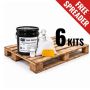 Top Patch Contractor Pavement Repair Kit w/ Free Spreader (6 Kits)'