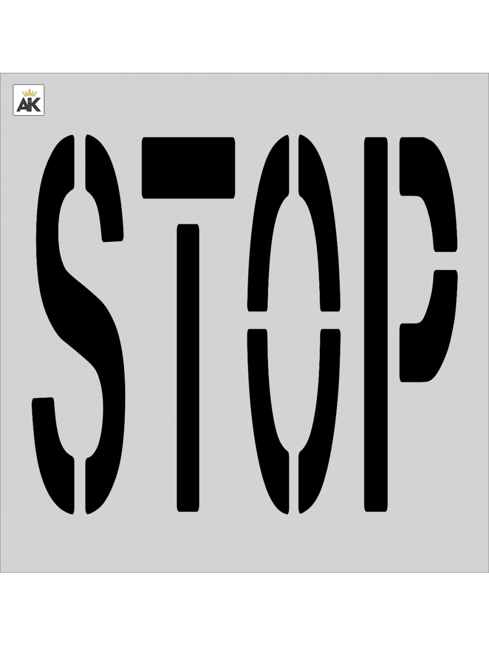36 inch STOP Stencil 36 inch STOP Stencil