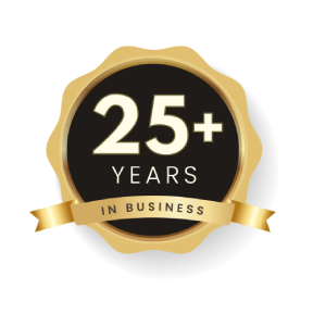 25+ years in business