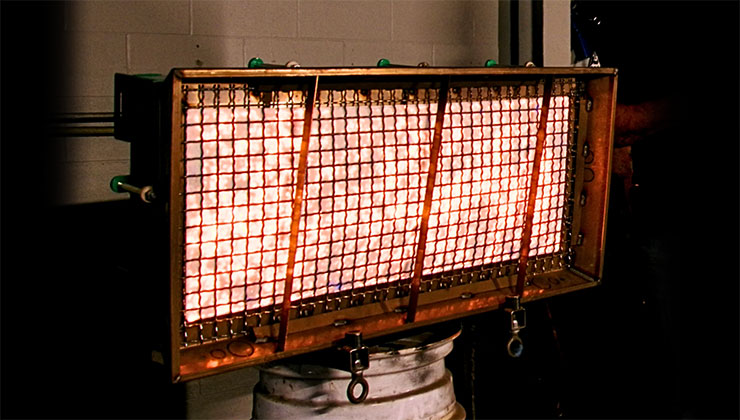 Propriety ceramic heater for infrared machine.