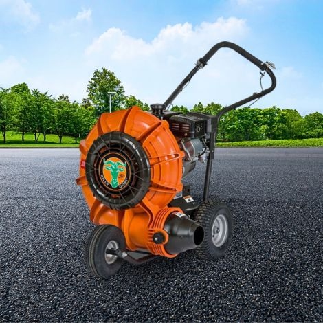 Blowers for asphalt surface preparation and debris removal
